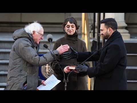 Bernie Sanders ceremoniously swears in Zohran Mamdani at inauguration; Full speech
