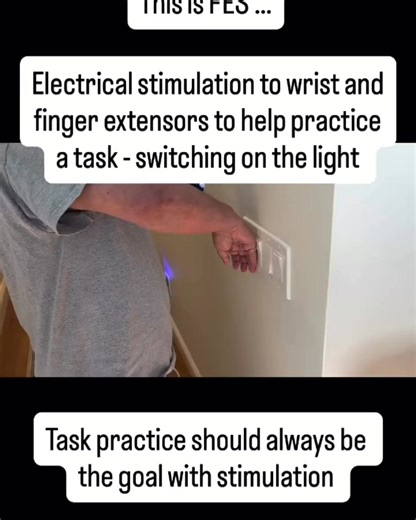 Turning on more than just a light 💡⚡️ With FES, every spark is progress, every glow is independence. Check out the SaeboStim One @ Saebo.com @saebouk | Saebo, Inc.