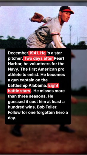 Baseball's Best Pitcher Enlisted 2 Days After Pearl Harbor #ww2 #history #shorts