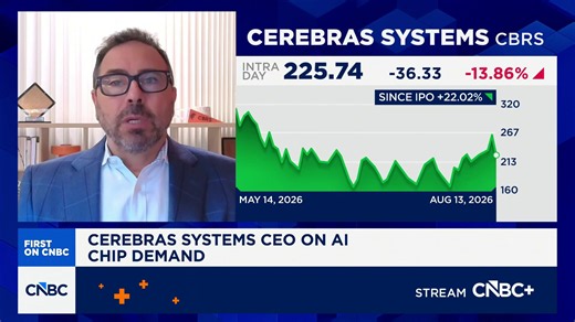 Watch CNBC's full interview with Cerebras Systems CEO Andrew Feldman