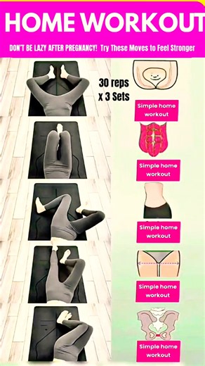 5 Postpartum Exercises at Home | Learn to Rebuild Core & Lower-Body Strength #Shorts #homeworkout