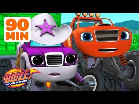 Blaze Feels BIG Feelings! with Starla and His Friends 💗 90 Minutes | Blaze and the Monster Machines