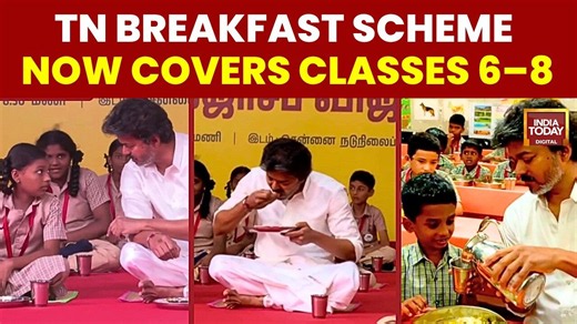 Tamil Nadu expands Kamaraj breakfast scheme for classes 6 to 8