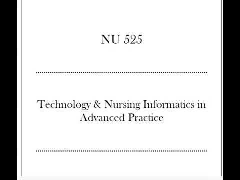 NU 525 Technology & Nursing Informatics in Advanced Practice MIDTERM READINESS EXAM GUIDE Q & S 2026