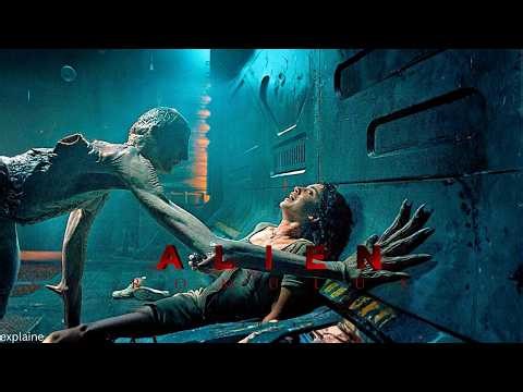 Alien Romulus (2024) Movie Explained in English 🐱‍🏍