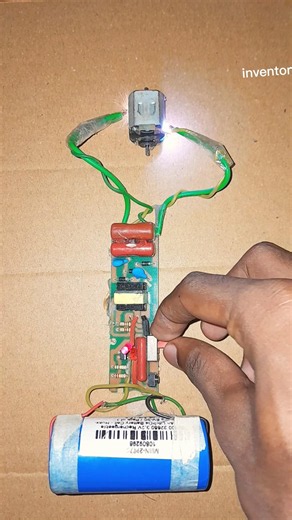 Testing toy dc motor with 400k voltage booster • Dc motor