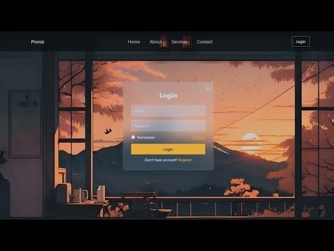 How To Create A Website With Login Form using HTML CSS & JS | Step By Step Tutorial