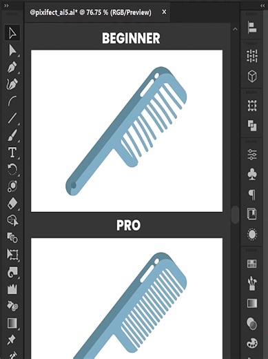 Create Comb Lines in Adobe Illustrator 2026 — Step-by-Step Guide