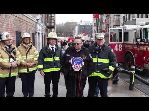 FDNY Commissioner Lillian Bonsignore provides update on 3-alarm fire in the Bronx