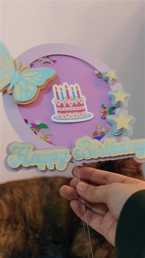 Create a Shaker Cake Topper with Cricut Easy Steps