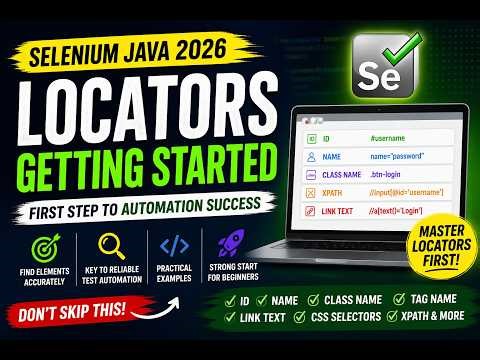 48. Locators - Getting started (Selenium Java 2026)