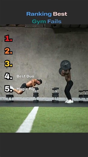 Ranking Best Gym Fails #gymfails #funnyshorts #workoutfails