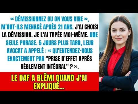 « Signez ou partez » ： L'erreur catastrophique du nouveau PDG arrogant