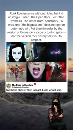 Rank These 6 Evanescence Eras. No Nostalgia Passes. #Evanescence #AlbumRanking #gothicrock