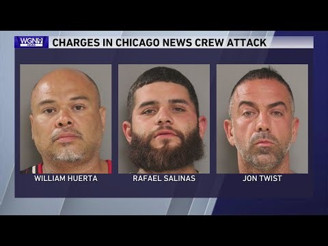 Men involved in alleged attack on Chicago news crew appear in court