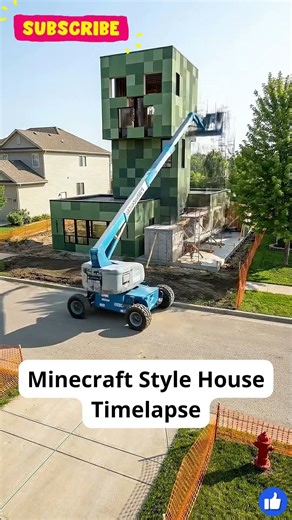 Minecraft Style House Timelapse | Amazing Dream Build Transformation