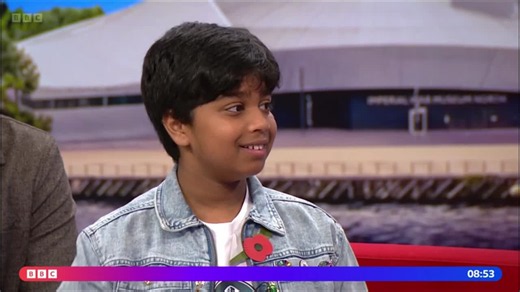 I was delighted to appear on BBC Breakfast alongside my son to celebrate Aneeshwar’s remarkable achievement in winning the prestigious Jane Goodall Earth Medal at STARMUS VIII.