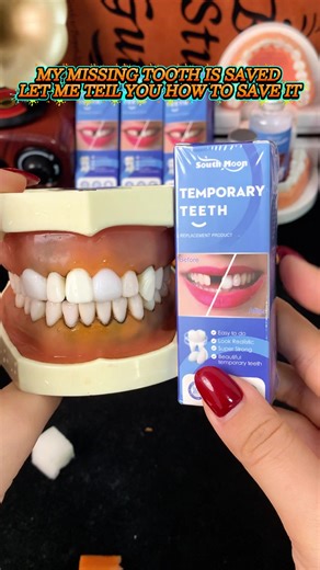 Temporary Dental Glue for Missing Teeth Repair