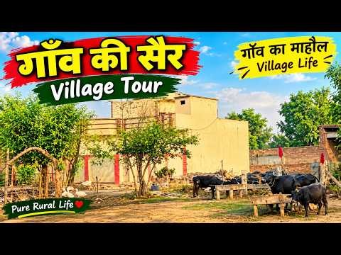 Beautiful Village Tour 🌿 | Real Village Life, Farm Animals & Rural Beauty 