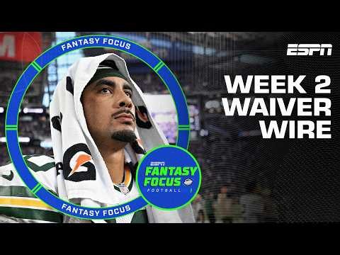 The BEST Waiver Wire Adds Before Week 2 | Fantasy Focus