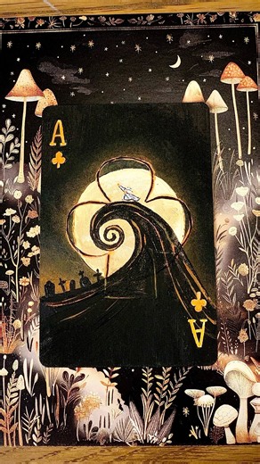 Ace of Clubs ♣️ Nightmare before Christmas! Day 26 #nightmarebeforechristmas #playingcards