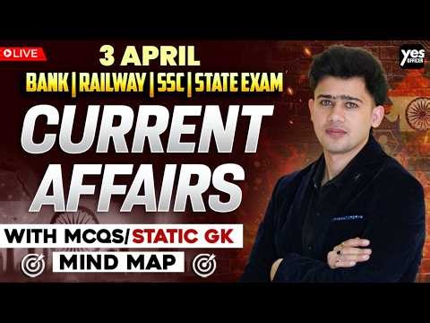 🔴 3 April 2026 | Daily Current Affairs | For Bank, Insurance & SSC Exams