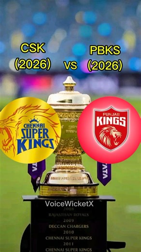 CSK VS PBKS ipl 2026 comparison #shorts #ipl2026 #dhoni #thala #cricket