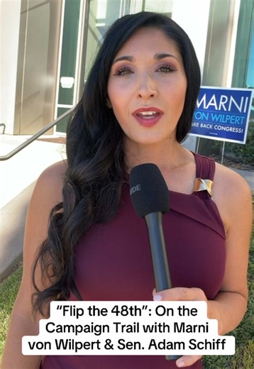 I’m on the campaign trail in Escondido, California, covering the “Flip the 48th” canvassing event with Democratic congressional candidate Marni von Wilpert and U.S. Senator Adam Schiff. Following California’s congressional redistricting, the newly drawn 48th Congressional District could become one of the most closely watched races in the November 2026 midterm elections. With portions of Riverside and San Diego counties now included in the district, Democrats see an opportunity to flip a seat cur