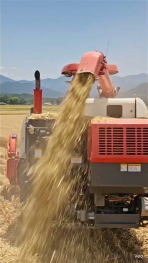 In Japan's sun-kissed fields, harvester machines are empowering farmers to reap a brighter future,