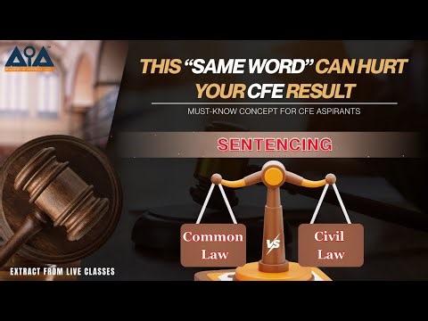 Sentencing in Common Law vs Civil Law | Key Differences Explained for CFE Students! #cfe #sentencing