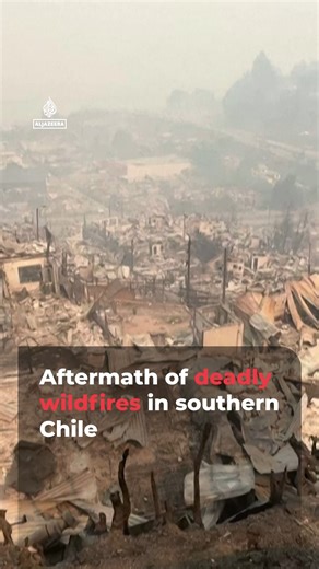 Video shows the aftermath of deadly forest fires in southern Chile that have killed at least 18 people and forced more than 50,000 others to flee their homes. | Al Jazeera English