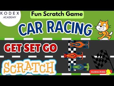 Scratch Car Racing Game Tutorial for Beginners | Step by Step | #scratchgames #carracingforkids