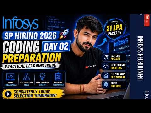 Infosys SP Hiring 2026 🚀 Coding Preparation Day 02 | Practical Learning