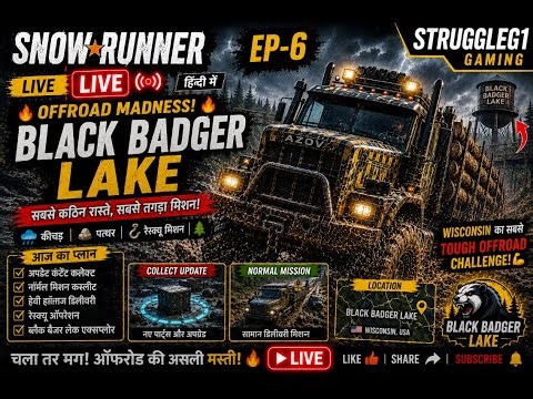 SnowRunner Live 🚛 Offroad Madness! BlackBadger Lake-6