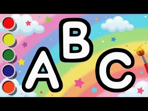 Learn ABC Letters | A B C Drawing and Coloring for Toddlers & Kids