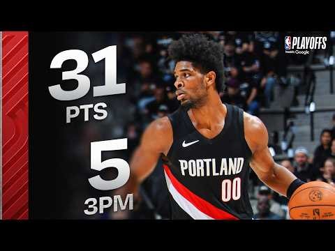 Scoot Henderson GOES OFF PLAYOFF CAREER-HIGH 31 PTS (5 3PM) In Game 2 🔥 | April 21, 2026