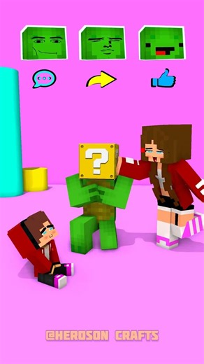 Baby JJ & JJ Sister Guess what Mikey reaction? #animation