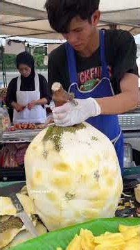 Fresh Jackfruit! A simple taste of Bangkok street life.