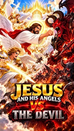 🔥 JESUS & HIS ANGELS VS THE DEVIL! ⚔️ Epic Heavenly Battle | 2D Cartoon