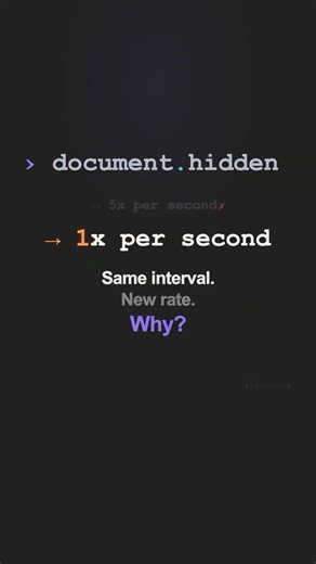 Your background timer silently slows — JavaScript #shorts