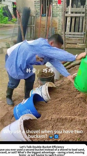 Sand Loading Hack: One Bucket Tips, Another Bucket Digs ⏳