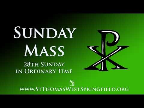 Sunday Mass October 11, 2026