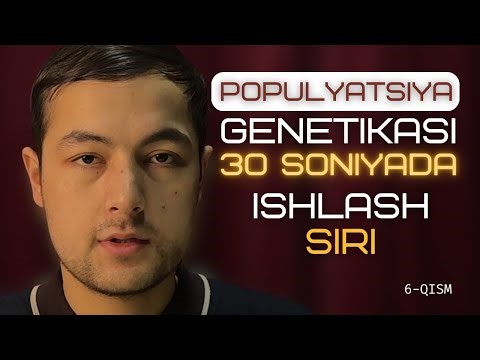Biologiya: Xardi-Vaynberg Qonuni Masalalar Yechimi | p+q=1 Siri (DTM 2026)