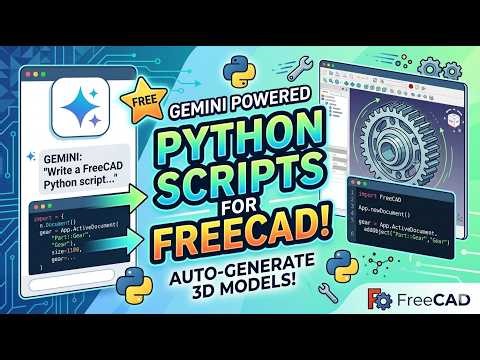 How to use Google Gemini to Create Python Scripts for FreeCAD