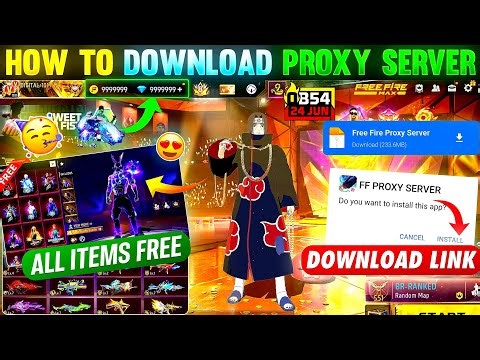 HOW TO DOWNLOAD PROXY SERVER IN FREE FIRE, HOW TO USE PROXY SERVER IN FREE FIRE, VIP PROXY SERVER