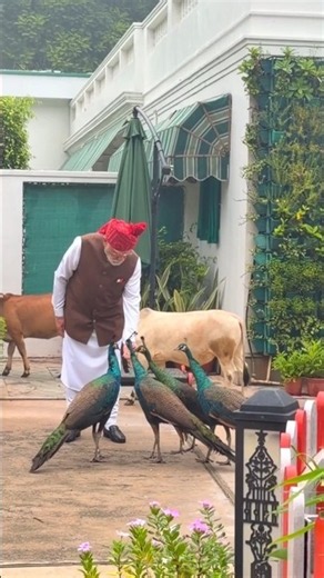 A wholesome moment! PM's special friends came to see him off