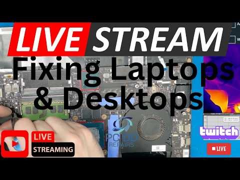 * * * L I V E * * * Fixing laptops #repair #computerrepair #microsoldering #computermaintenance