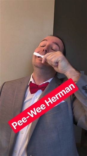 Pee-wee Herman getting ready for work #peeweeherman #hollywood #paulrubens #Halloween #fun #love