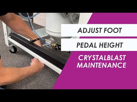 Adjustable Foot Pedal Treadle | CrystalBlast Maintenance | IKONICS Imaging