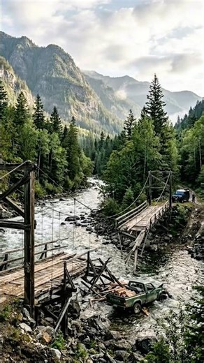Old Wooden Bridge Collapse & Rebuild in Timelapse 🚧 From Disaster to Safe Modern Bridge